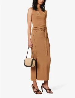 Nadja Cut-out Stretch-woven Top -Ted Baker Store R04152829 CINNAMON ALT01