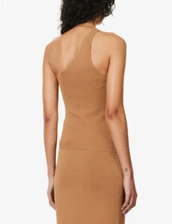 Nadja Cut-out Stretch-woven Top -Ted Baker Store R04152829 CINNAMON ALT03