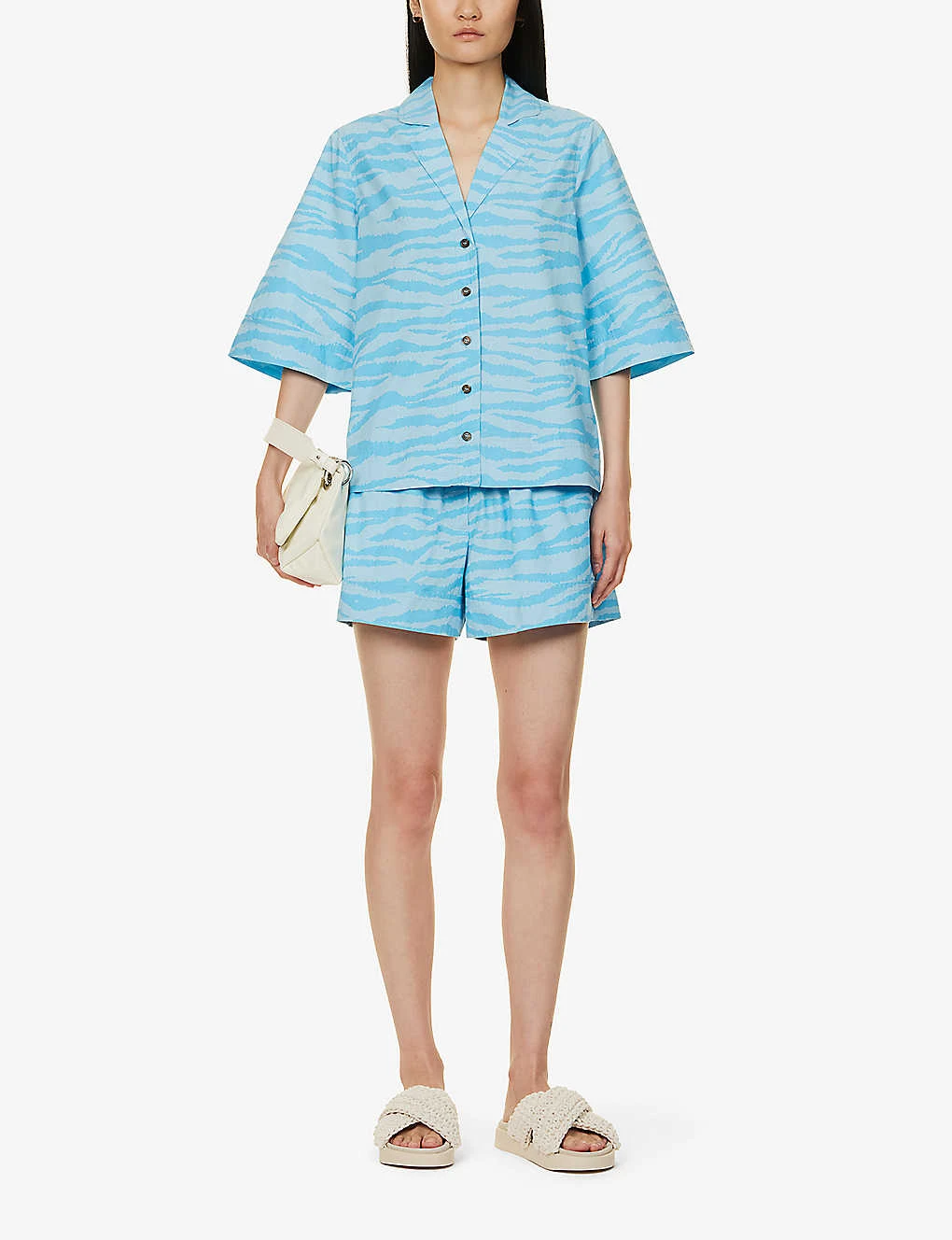 Ganni Tiger-print Boxy-fit Organic-cotton Shirt 4 Ganni Tiger-print Boxy-fit Organic-cotton Shirt - Image 2