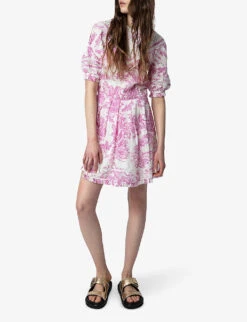Zadig & Voltaire Rozy Safari-print Cotton Mini Dress -Ted Baker Store R04153137 TOILE ALT02