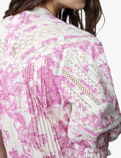 Zadig & Voltaire Rozy Safari-print Cotton Mini Dress -Ted Baker Store R04153137 TOILE ALT04