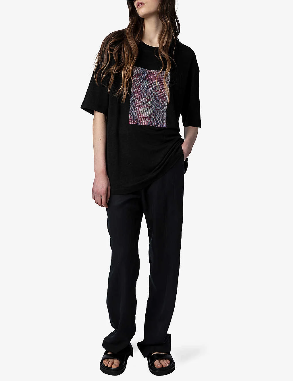 Zadig & Voltaire Suzy Lion Graphic-print Linen T-shirt 4 Zadig & Voltaire Suzy Lion Graphic-print Linen T-shirt - Image 2
