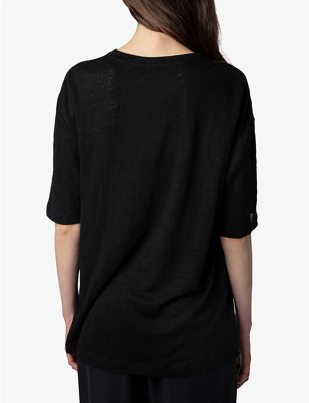Zadig & Voltaire Suzy Lion Graphic-print Linen T-shirt 6 Zadig & Voltaire Suzy Lion Graphic-print Linen T-shirt - Image 4