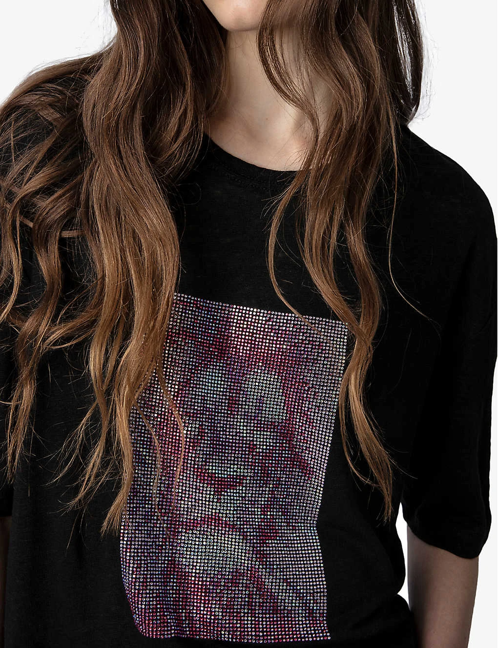 Zadig & Voltaire Suzy Lion Graphic-print Linen T-shirt 7 Zadig & Voltaire Suzy Lion Graphic-print Linen T-shirt - Image 5