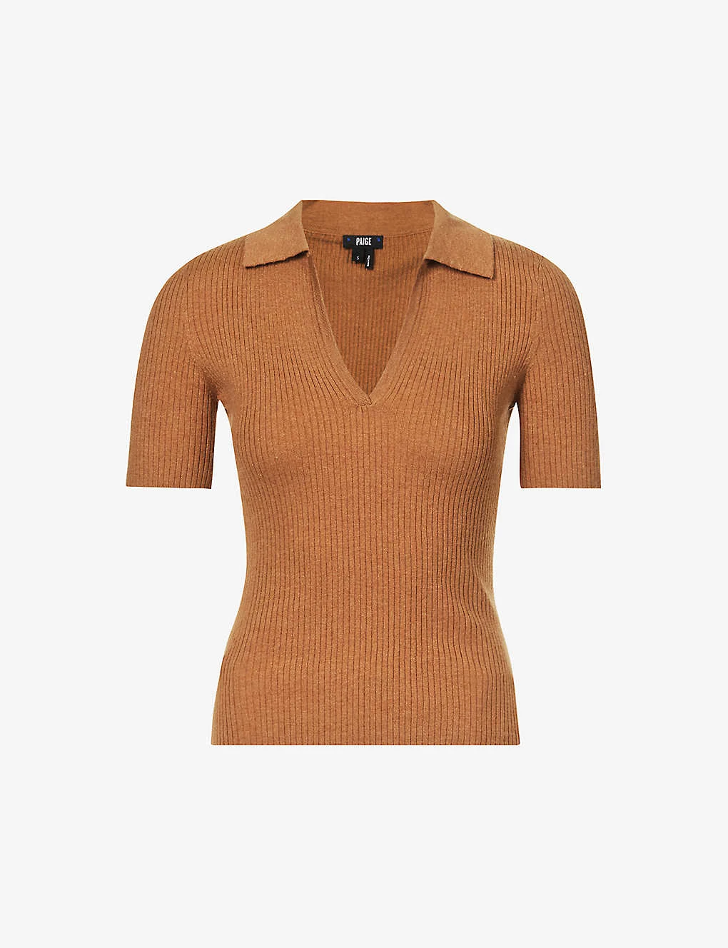 Paige Valencia V-neck Organic Cotton And Silk-blend Knitted Top 3 Paige Valencia V-neck Organic Cotton And Silk-blend Knitted Top