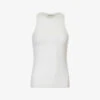 Scoop-neck Fitted Stretch-cotton Top 1 Scoop-neck Fitted Stretch-cotton Top -Ted Baker Store R04153488 WHITE M