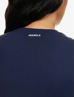 Ultimate Slim-fit Stretch-woven T-shirt -Ted Baker Store R04153524 NAVYBLUE ALT04