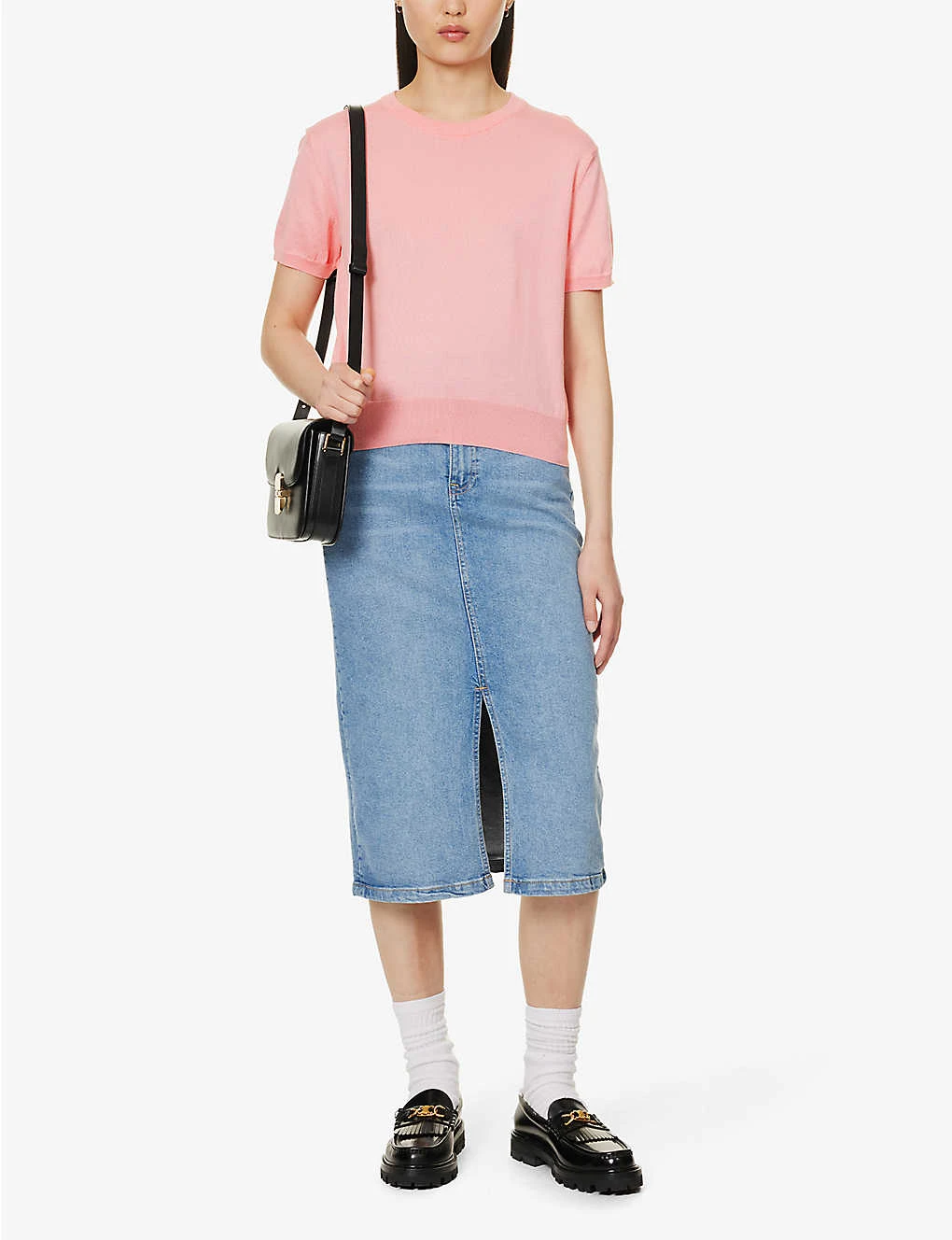 Ribbed-trim Scoop-neck Cotton-knit Top 4 Ribbed-trim Scoop-neck Cotton-knit Top - Image 2