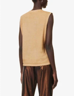 No.33 Faded-wash Organic Cotton Top -Ted Baker Store R04154385 46SANDWASH ALT03