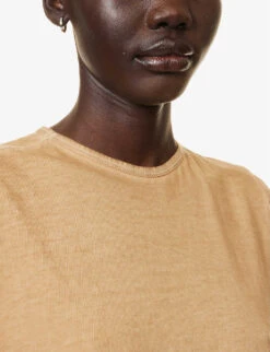 No.33 Faded-wash Organic Cotton Top -Ted Baker Store R04154385 46SANDWASH ALT04