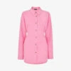 Whistles Janet Tie-waist Woven Shirt -Ted Baker Store R04154606 PINK M