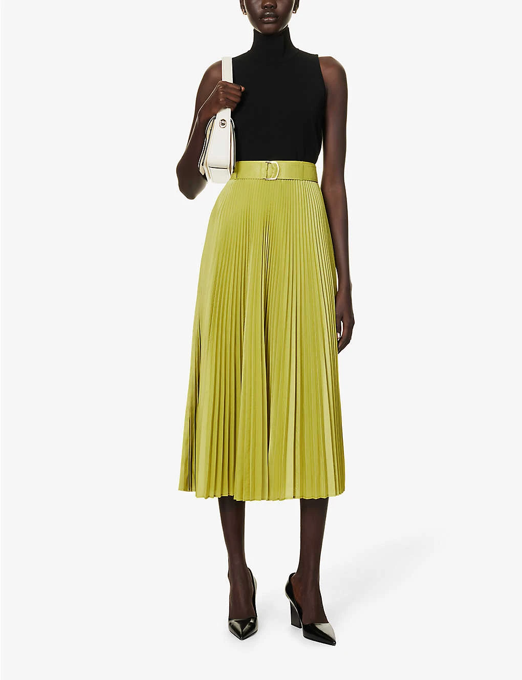 Max Mara Nero High-neck Relaxed-fit Woven-blend Top 4 Max Mara Nero High-neck Relaxed-fit Woven-blend Top - Image 2