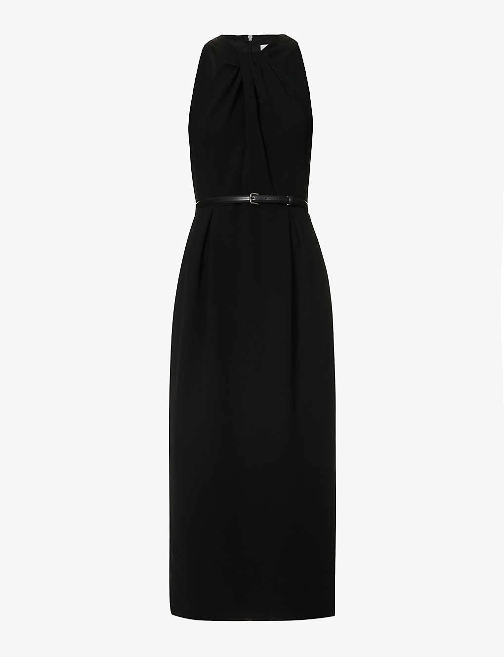 Max Mara Luna Slim-fit Woven-blend Midi Dress 3 Max Mara Luna Slim-fit Woven-blend Midi Dress