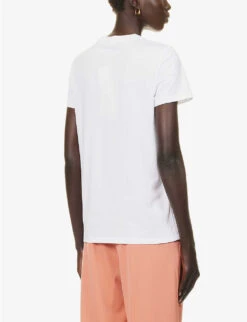 Max Mara Valido Graphic-print Cotton-jersey T-shirt -Ted Baker Store R04156243 WHITE ALT03