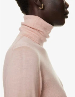 Max Mara Palos Turtleneck Wool Jumper -Ted Baker Store R04156251 PINK ALT04