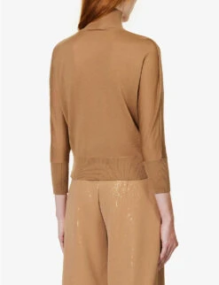 Max Mara Talea Turtleneck Relaxed-fit Wool Jumper -Ted Baker Store R04156262 CAMEL ALT03