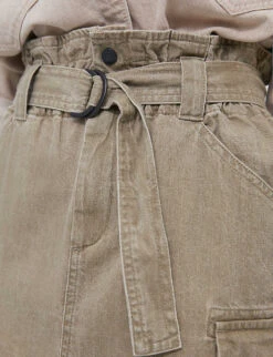 Ikks Cargo-pocket Cotton Mini Skirt -Ted Baker Store R04156288 EMERALD ALT04