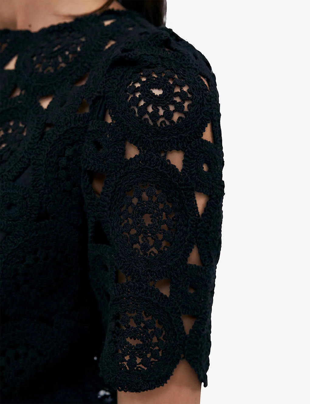 Ikks Crochet-pattern Cotton Top 7 Ikks Crochet-pattern Cotton Top - Image 5