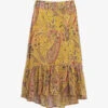 Ikks Paisley-print Stretch-woven Maxi Skirt -Ted Baker Store R04156349 YELLOW M
