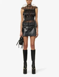 Mini Puff Sheer Mesh Top -Ted Baker Store R04156849 DUSK ALT01