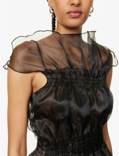 Mini Puff Sheer Mesh Top -Ted Baker Store R04156849 DUSK ALT04