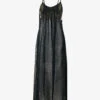 Scoop-neck Relaxed-fit Linen Maxi Dress -Ted Baker Store R04157407 BLACK M