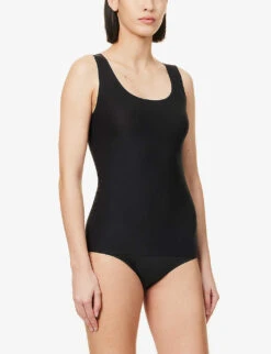 Chantelle Soft Stretch Scoop-neck Stretch-woven Top 8 Chantelle Soft Stretch Scoop-neck Stretch-woven Top -Ted Baker Store R04157904 BLACK ALT01