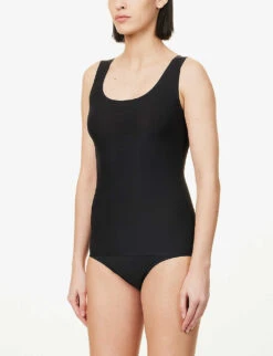 Chantelle Soft Stretch Scoop-neck Stretch-woven Top 9 Chantelle Soft Stretch Scoop-neck Stretch-woven Top -Ted Baker Store R04157904 BLACK ALT02