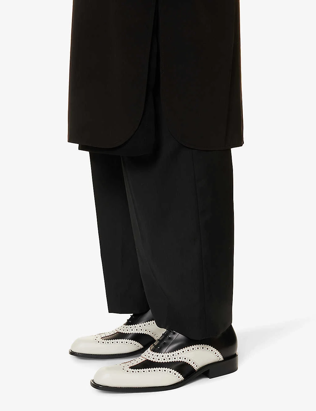 High-neck Split-hem Woven Shirt 8 High-neck Split-hem Woven Shirt - Image 6