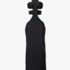 Power Cut-out Sleeveless Slim-fit Stretch-woven Maxi Dress -Ted Baker Store R04158074 BLACK M