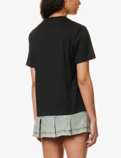 Walkman Graphic-print Cotton T-shirt 10 Walkman Graphic-print Cotton T-shirt -Ted Baker Store R04158090 BLACK ALT03