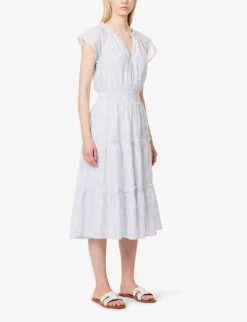 RAILS Amelia Striped Stretch-cotton Midi Dress -Ted Baker Store R04158657 CINOSTRIPE ALT02