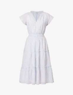 RAILS Amelia Striped Stretch-cotton Midi Dress