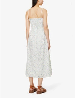 RAILS Faith Floral-embroidered Cotton Midi Dress -Ted Baker Store R04158662 BLUEBELLEYELET ALT03