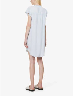 RAILS Kat Flutter-sleeve Woven Mini Dress -Ted Baker Store R04158664 LIGHTVINTAGE ALT03