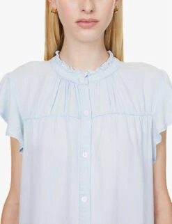 RAILS Kat Flutter-sleeve Woven Mini Dress -Ted Baker Store R04158664 LIGHTVINTAGE ALT05