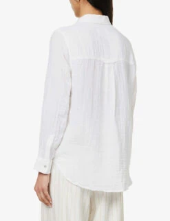 RAILS Ellis Patch-pocket Relaxed-fit Organic Cotton Shirt -Ted Baker Store R04158669 WHITE ALT03