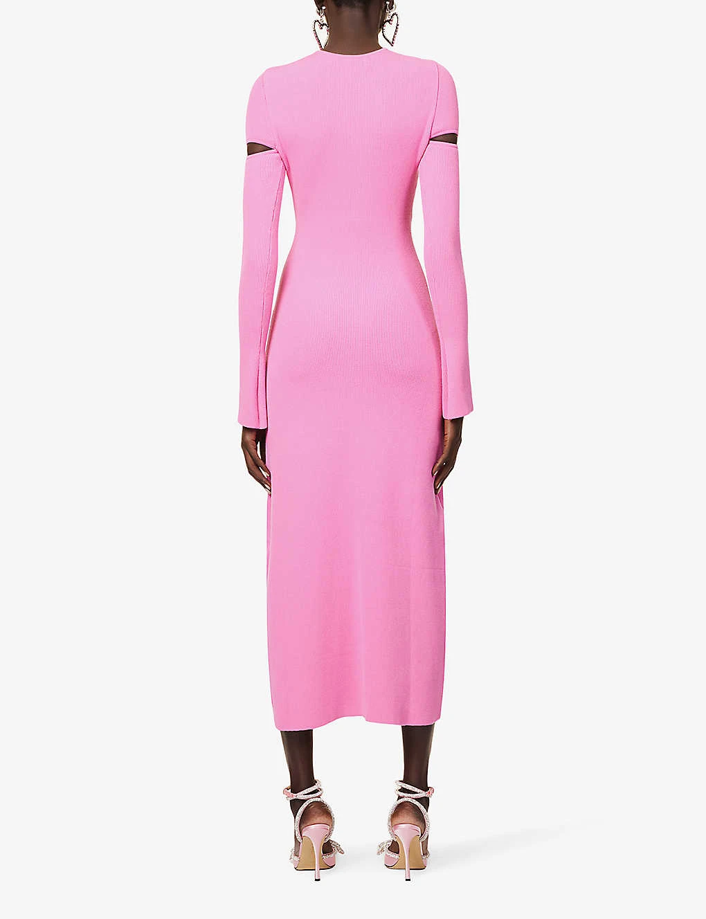 Camille Heart-embellished Knitted Midi Dress 6 Camille Heart-embellished Knitted Midi Dress - Image 4