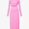 Camille Heart-embellished Knitted Midi Dress 1 Camille Heart-embellished Knitted Midi Dress -Ted Baker Store R04158907 PINK M