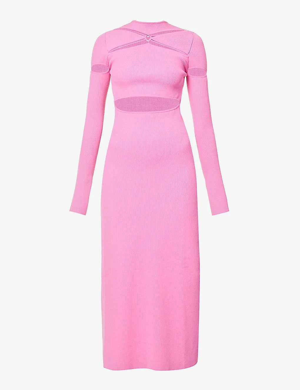 Camille Heart-embellished Knitted Midi Dress 3 Camille Heart-embellished Knitted Midi Dress