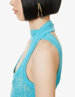 Scoop-neck Sleeveless Knitted Body -Ted Baker Store R04160115 CYAN ALT04