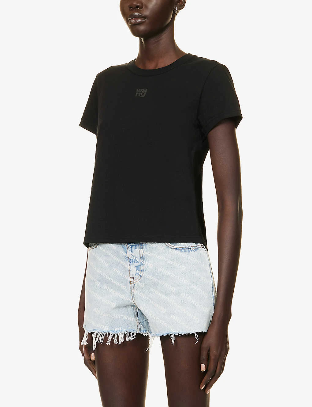 ALEXANDER WANG Essential Logo-print Cotton T-shirt 5 ALEXANDER WANG Essential Logo-print Cotton T-shirt - Image 3