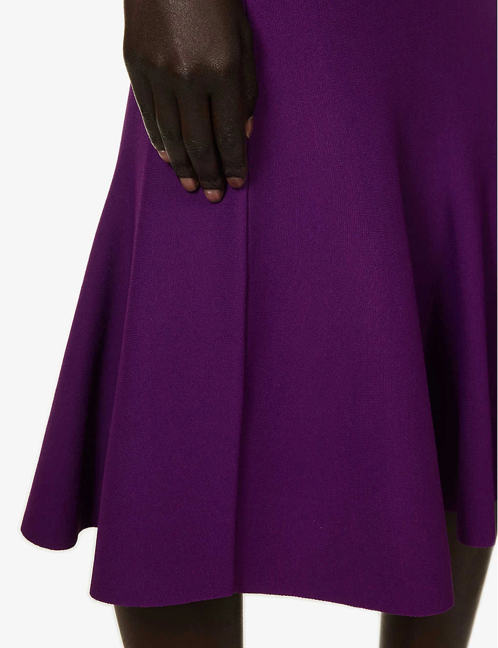 STELLA MCCARTNEY Mid-rise Flared-hem Knitted Midi Skirt 8 STELLA MCCARTNEY Mid-rise Flared-hem Knitted Midi Skirt - Image 6