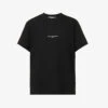 STELLA MCCARTNEY Brand-print Ribbed-trim Cotton-jersey T-shirt -Ted Baker Store R04160810 BLACK M