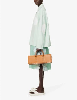 Spread-collar Contrast-patch Stretch-wool Blend Shirt -Ted Baker Store R04161048 MINT ALT01