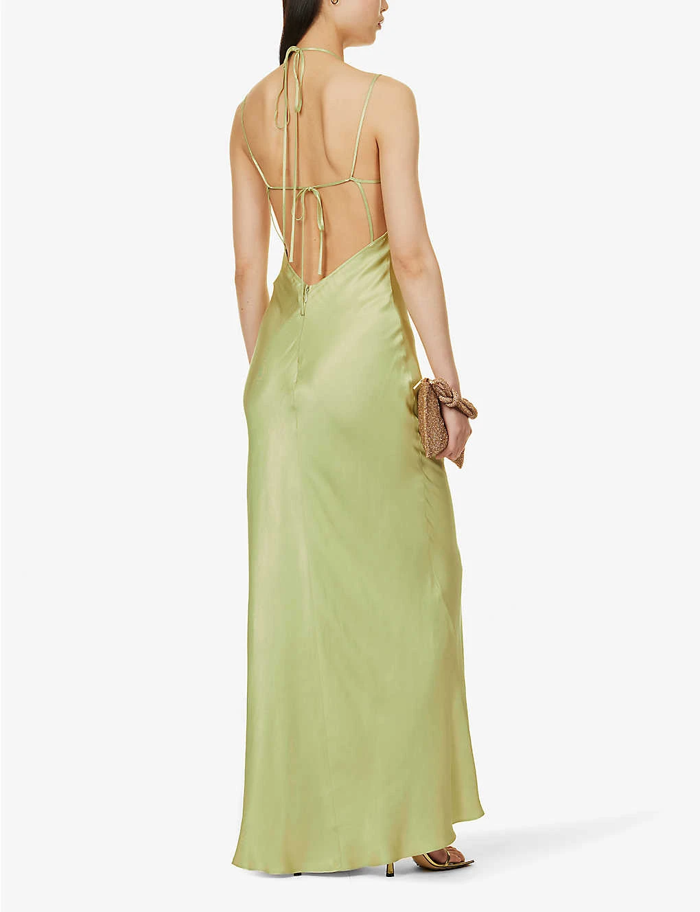 BEC + BRIDGE Kai Cut-out Satin Maxi Dress 4 BEC + BRIDGE Kai Cut-out Satin Maxi Dress - Image 2
