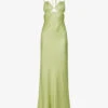 BEC + BRIDGE Kai Cut-out Satin Maxi Dress