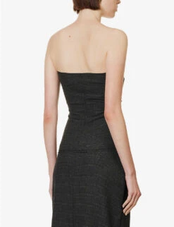 BEC + BRIDGE Tali Check-pattern Stretch-jersey Top -Ted Baker Store R04161133 CHECK ALT03