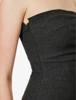 BEC + BRIDGE Tali Check-pattern Stretch-jersey Top -Ted Baker Store R04161133 CHECK ALT05