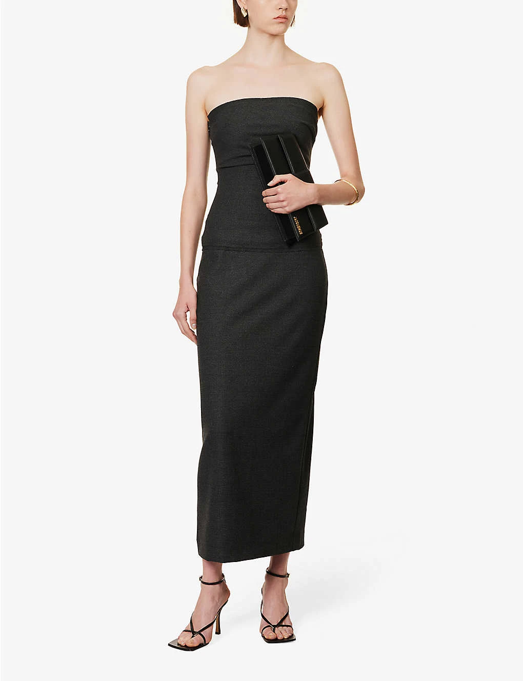 BEC + BRIDGE Tali Check-print Stretch-woven Midi Skirt 4 BEC + BRIDGE Tali Check-print Stretch-woven Midi Skirt - Image 2